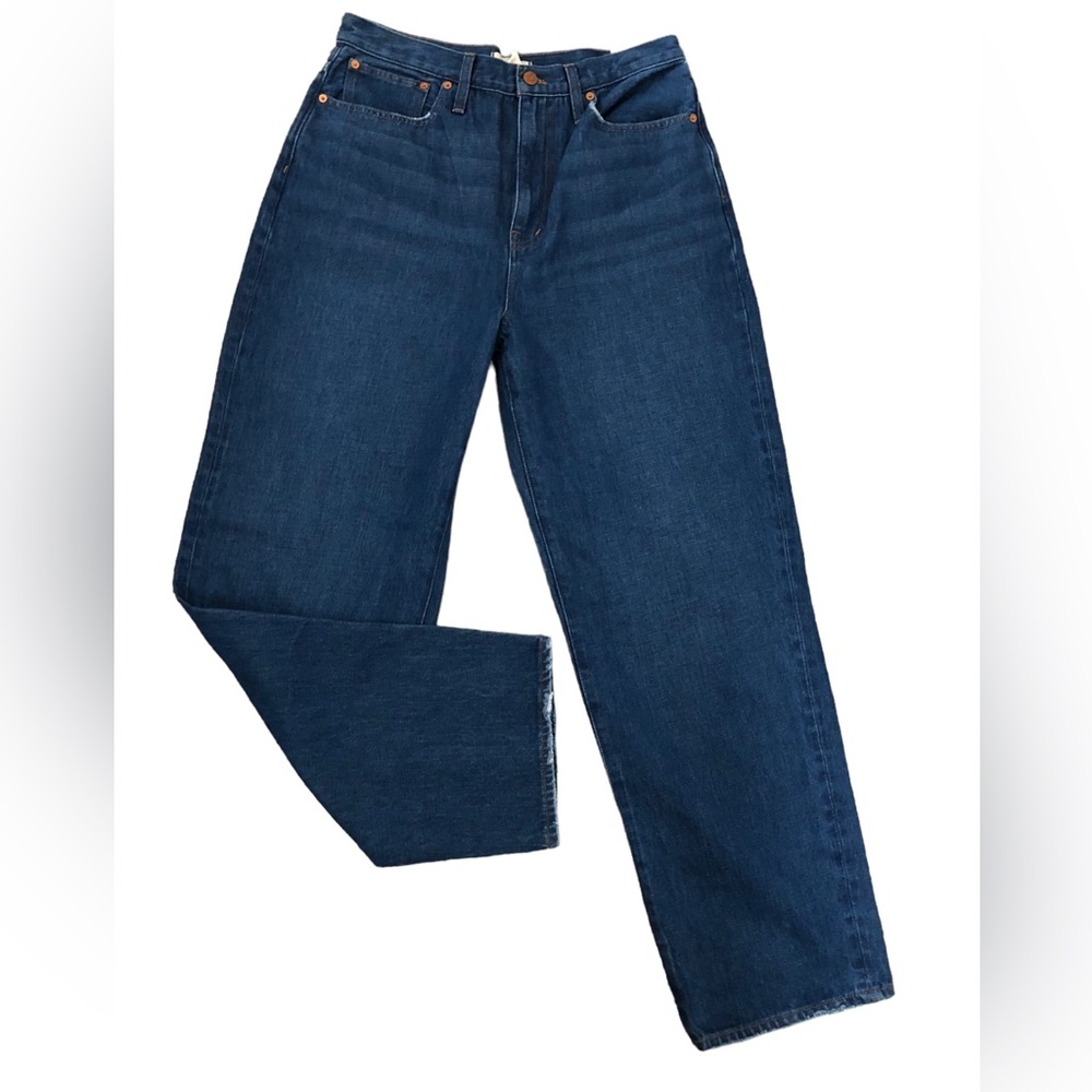 Madewell Baggy Straight High Rise Women Jean Size 30 Relaxed Blue Denim NWT